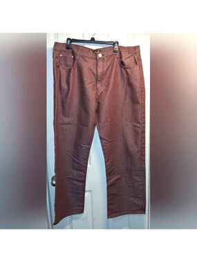 Sacred Crown Burgundy Denim Jeans 44x31